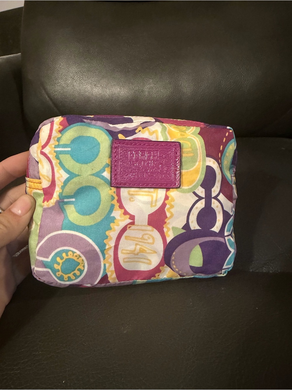 Coach Y2K Poppy Glam Signature Print Folding Tote Bag - Nylon